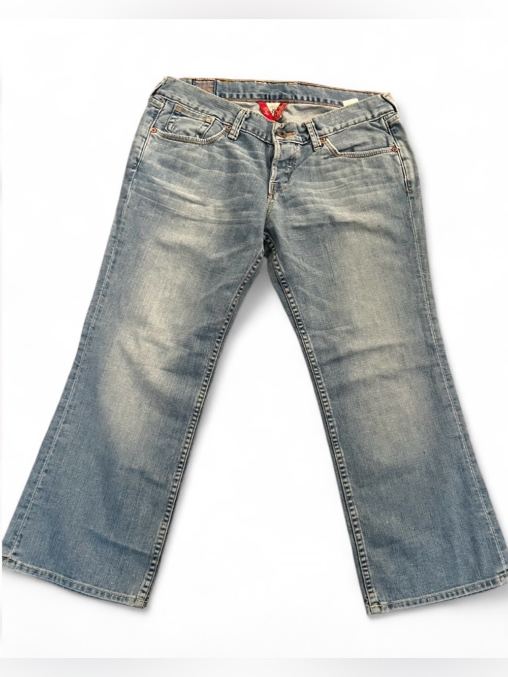 Vintage Lucky Brand Low Rise Cropped Light Wash Denim Womens Size 10 / 30